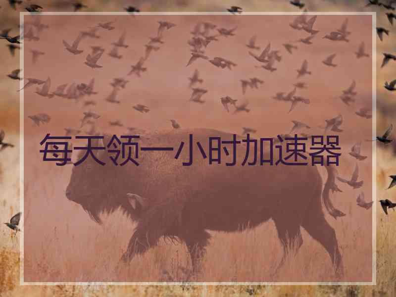 每天领一小时加速器